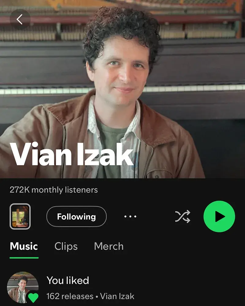 Vian Izak Spotify profile